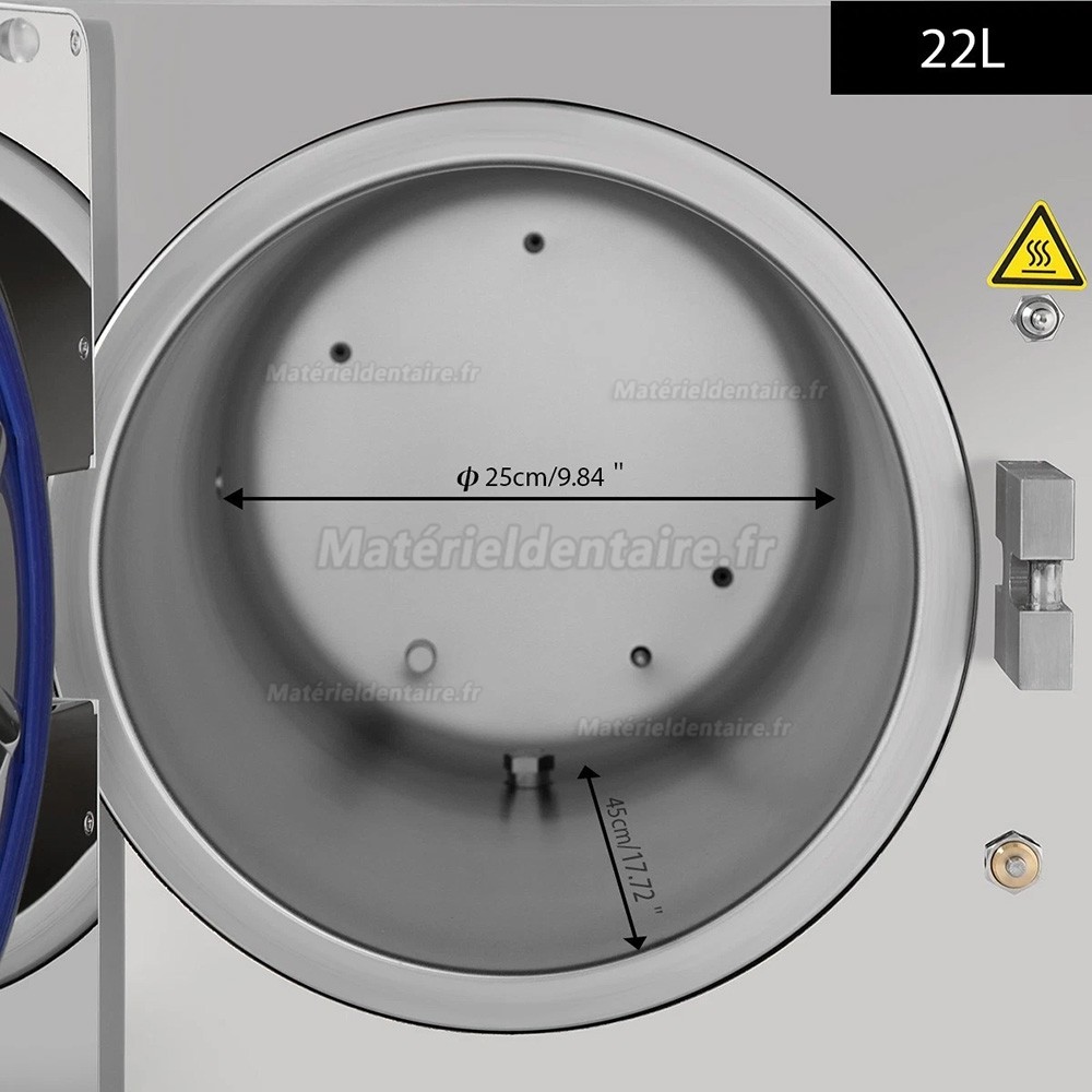 Stérilisateur à vapeur autoclave dentaire Fomos Linea 17L/22L avec imprimante intégrée, classe B